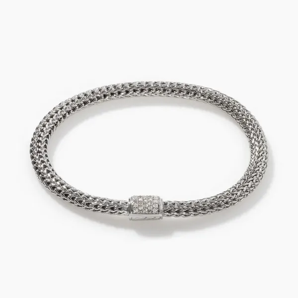 Icon Bracelet, Sterling Silver, Diamonds, 5MM Baxter's Fine Jewelry Warwick, RI