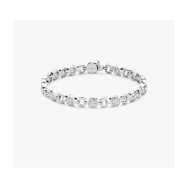 Sterling Silver CZ Bezel Bracelet Baxter's Fine Jewelry Warwick, RI