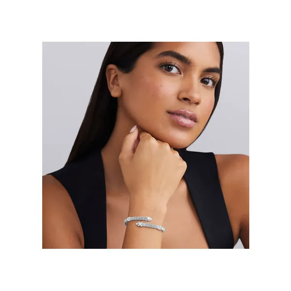 Silver X Station Versa Bypass Bracelet Image 2 Baxter's Fine Jewelry Warwick, RI