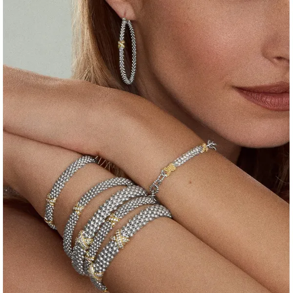 Three Diamond X Bracelet Image 3 Baxter's Fine Jewelry Warwick, RI