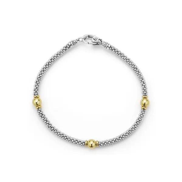 Two-Tone Station Bracelet | 3mm Baxter's Fine Jewelry Warwick, RI
