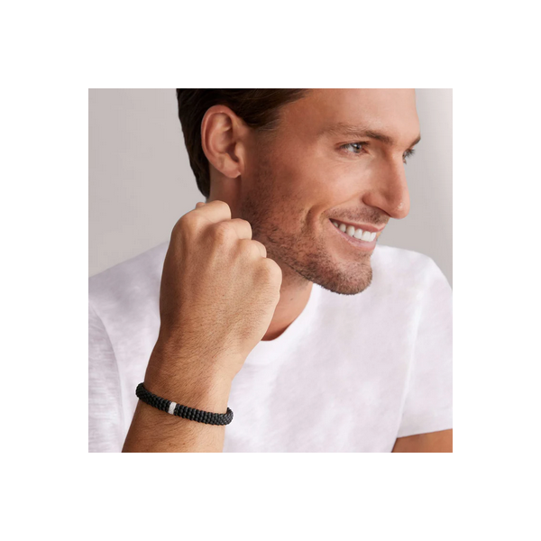 Single Station Matte Ceramic Diamond Bracelet | 9mm Image 2 Baxter's Fine Jewelry Warwick, RI