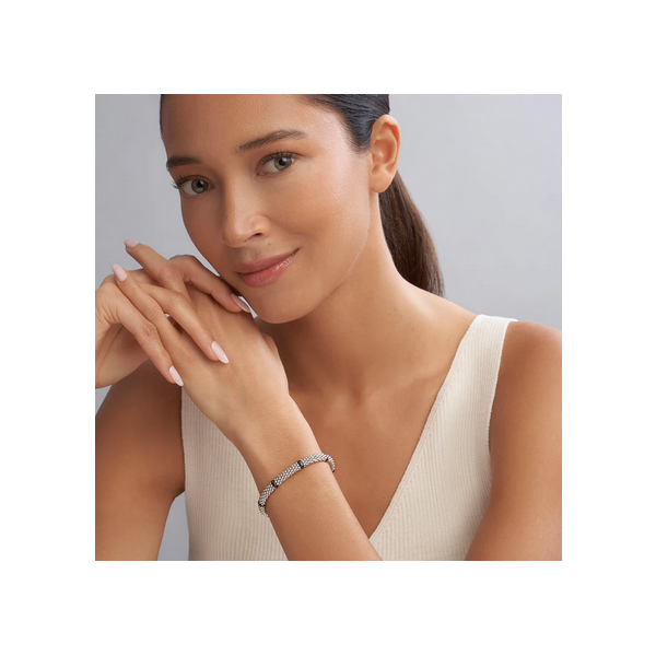 Ceramic Station Caviar Bracelet | 6mm Image 3 Baxter's Fine Jewelry Warwick, RI