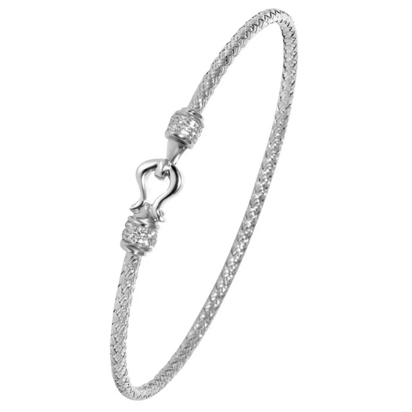 Silver Mesh Bangle Bracelet Baxter's Fine Jewelry Warwick, RI