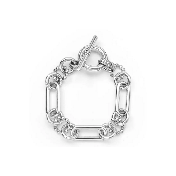 Sterling Silver Link Bracelet | 15mm Baxter's Fine Jewelry Warwick, RI
