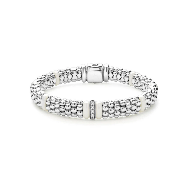 Single Station Diamond Caviar Bracelet 9mm Baxter's Fine Jewelry Warwick, RI