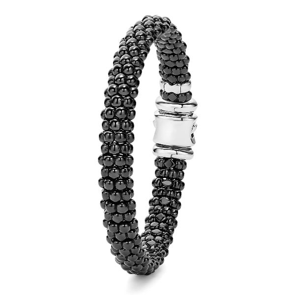 Classic 9mm Black Ceramic Bracelet Image 2 Baxter's Fine Jewelry Warwick, RI
