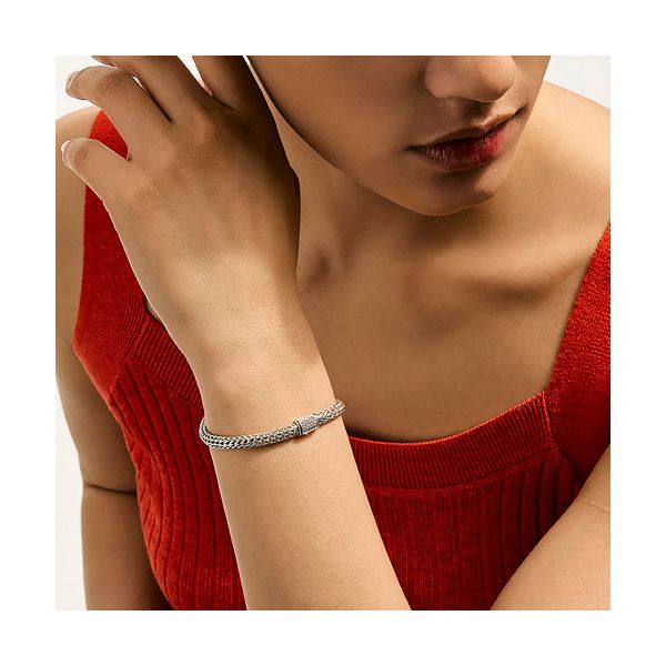 Icon Bracelet, Sterling Silver, Diamonds, 5MM Image 2 Baxter's Fine Jewelry Warwick, RI