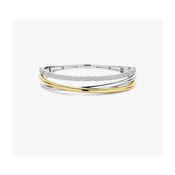 Classic CZ Crossover Bangle Baxter's Fine Jewelry Warwick, RI