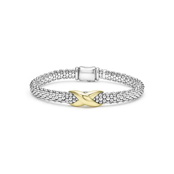 Two-Tone X Caviar Bracelet | 6mm Baxter's Fine Jewelry Warwick, RI