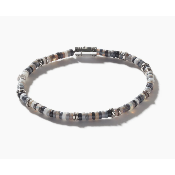 Heishi Bracelet, Sterling Silver, Hardstones, 4MM Baxter's Fine Jewelry Warwick, RI