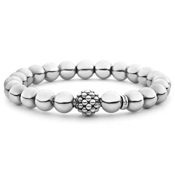 Sterling Silver Bead Stretch Bracelet Baxter's Fine Jewelry Warwick, RI