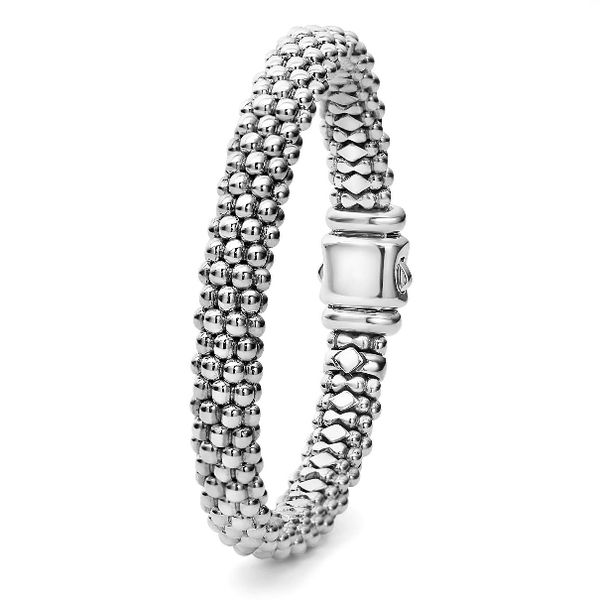 Sterling Silver Caviar Beaded Bracelet | 9mm Image 2 Baxter's Fine Jewelry Warwick, RI