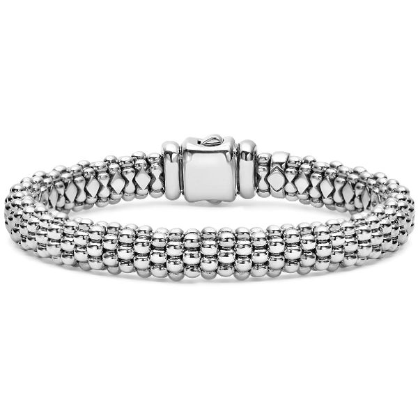 Sterling Silver Caviar Beaded Bracelet | 9mm Baxter's Fine Jewelry Warwick, RI