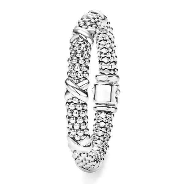 Five Station X Caviar Bracelet | 9mm Image 2 Baxter's Fine Jewelry Warwick, RI