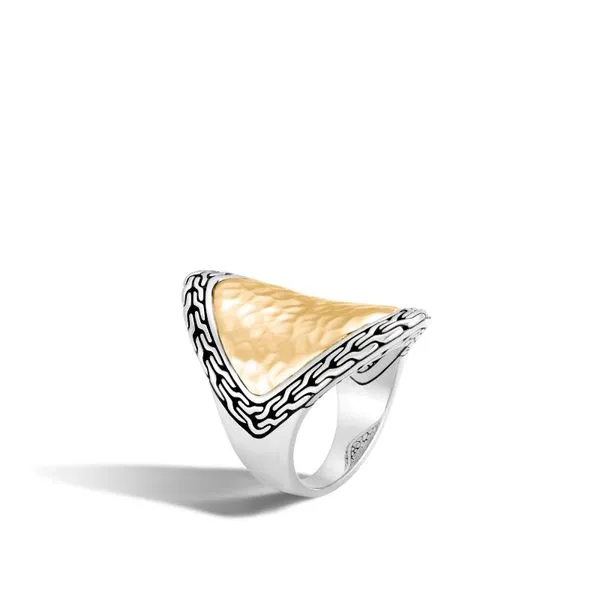 Two-Tone Hammered Saddle Ring Baxter's Fine Jewelry Warwick, RI