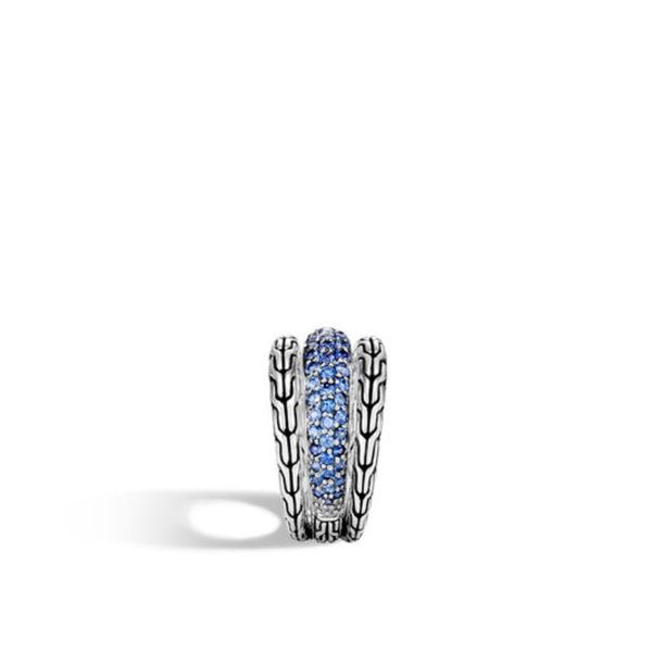 Chain Ring with Blue Sapphire Image 3 Baxter's Fine Jewelry Warwick, RI