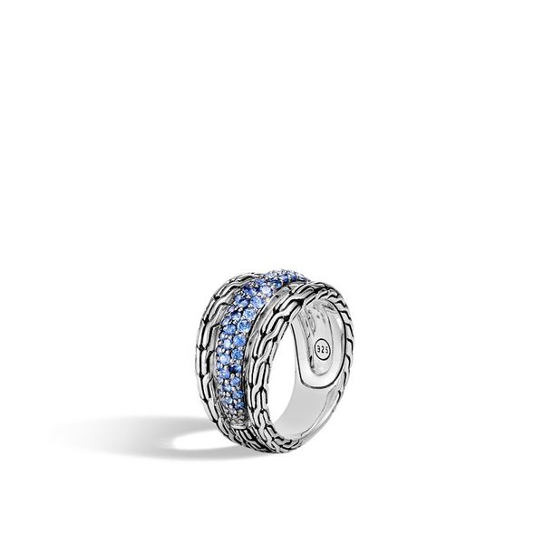Chain Ring with Blue Sapphire Baxter's Fine Jewelry Warwick, RI