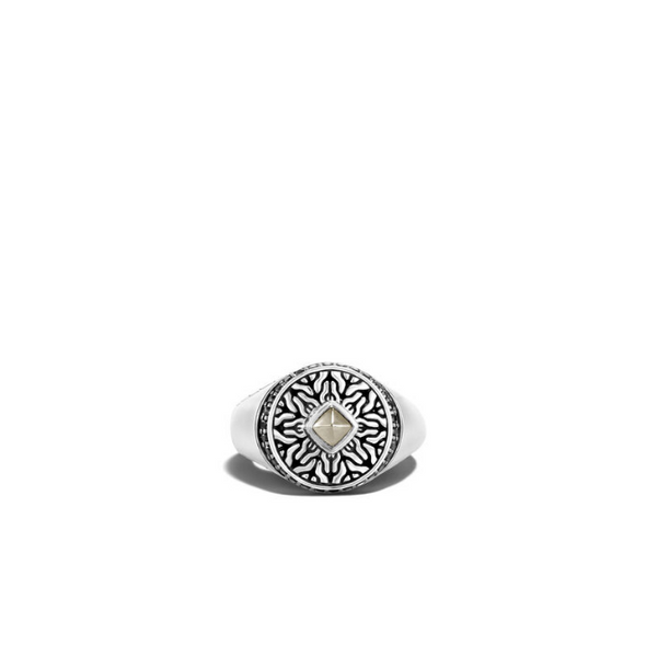 Radial Pavé Signet Ring Image 2 Baxter's Fine Jewelry Warwick, RI