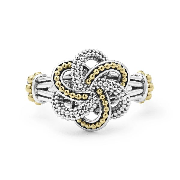 Two Tone Love Knot Ring Image 2 Baxter's Fine Jewelry Warwick, RI