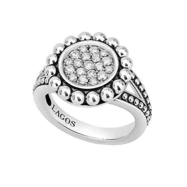 Pave Diamond Circle Statement Ring Baxter's Fine Jewelry Warwick, RI