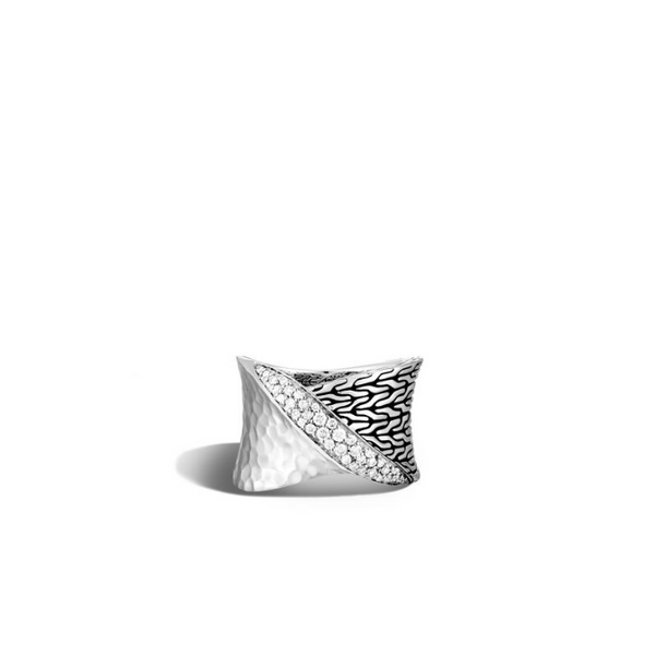 Twisted Pavé Band Ring Image 3 Baxter's Fine Jewelry Warwick, RI