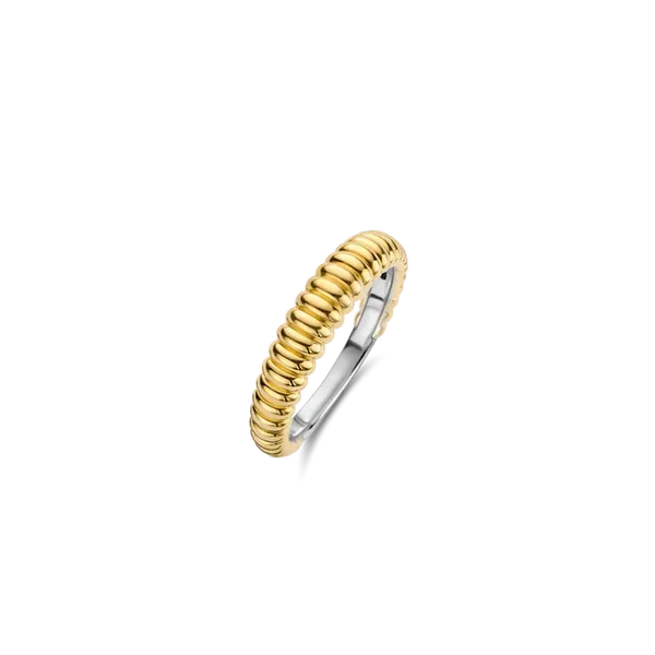 Gold Plated Ribbed Ring Baxter's Fine Jewelry Warwick, RI