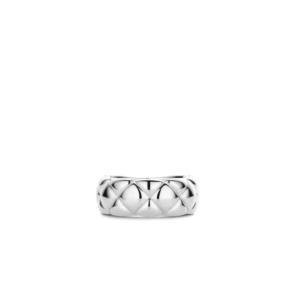 Silver Quilted Band thumb image 2