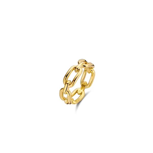 Gold Plated Paperclip Link Ring Baxter's Fine Jewelry Warwick, RI
