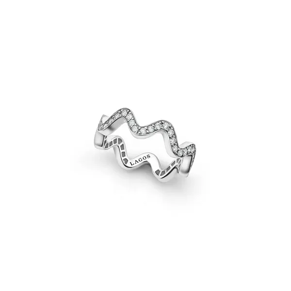 Wave Diamond Eternity Band Ring Baxter's Fine Jewelry Warwick, RI