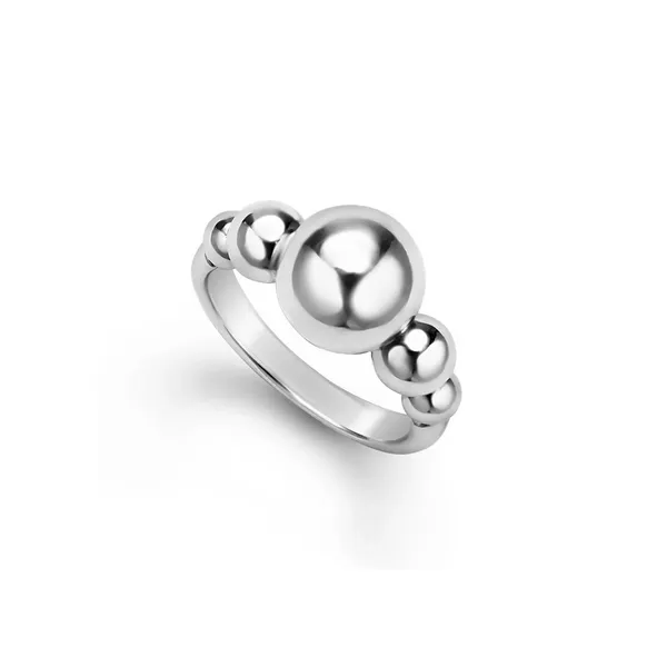 Silver Beaded Ring