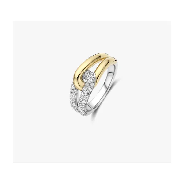 Two Tone Interlocking Ring