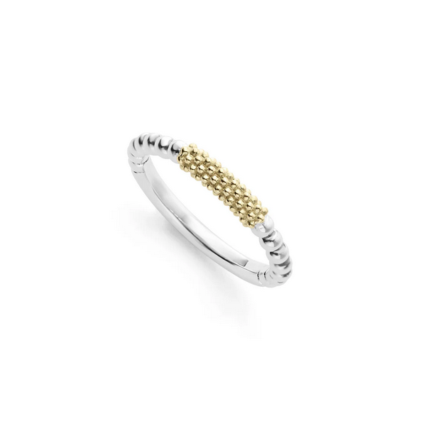 Two-Tone Caviar Stacking Ring Baxter's Fine Jewelry Warwick, RI