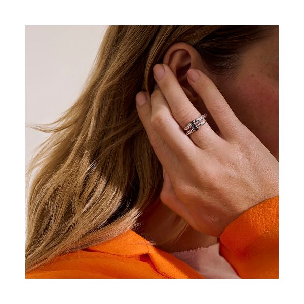 Spear Ring, Sterling Silver, Black Sapphire Image 2 Baxter's Fine Jewelry Warwick, RI