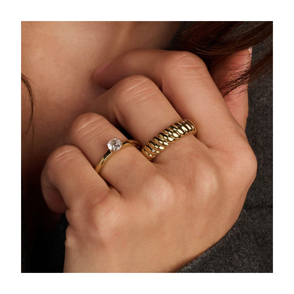 Vintage Ribbed Ring Image 2 Baxter's Fine Jewelry Warwick, RI