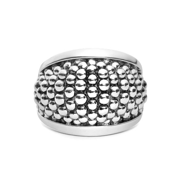 Silver Beaded Statement Ring Image 2 Baxter's Fine Jewelry Warwick, RI