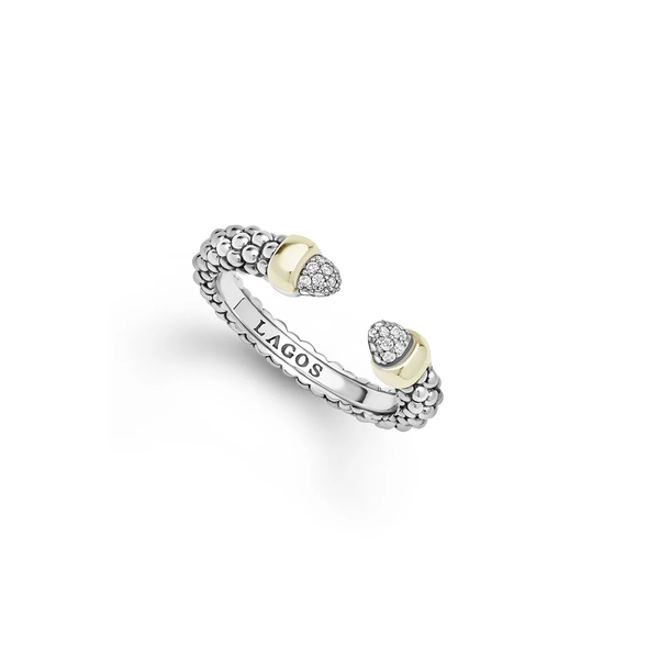 Two-Tone Diamond Mini Versa Stacking Ring Baxter's Fine Jewelry Warwick, RI