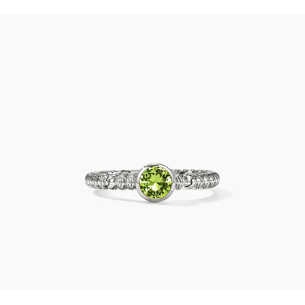 Heishi Gem Ring, Sterling Silver, Peridot Baxter's Fine Jewelry Warwick, RI