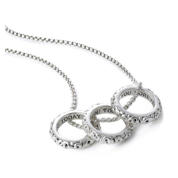 Three Ring Love Necklace Baxter's Fine Jewelry Warwick, RI