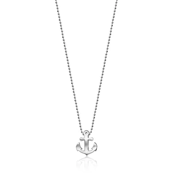 Sterling Silver Anchor Necklace Baxter's Fine Jewelry Warwick, RI