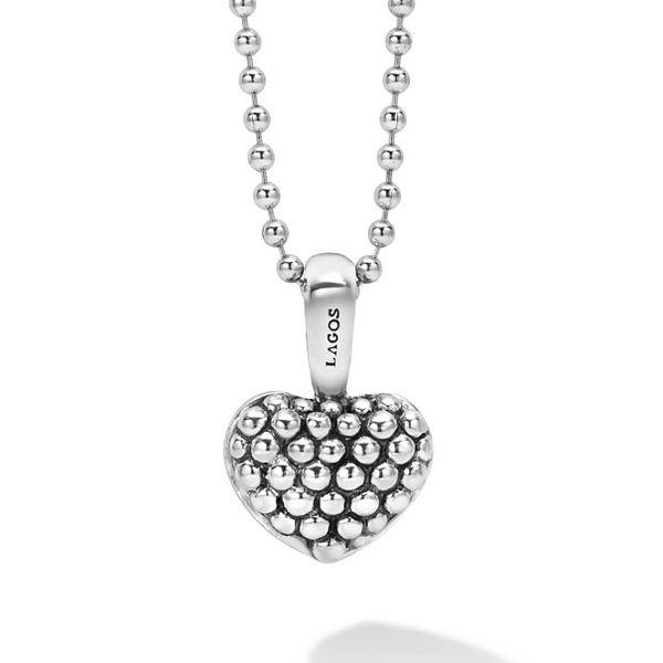 Caviar Beaded Heart Necklace Baxter's Fine Jewelry Warwick, RI