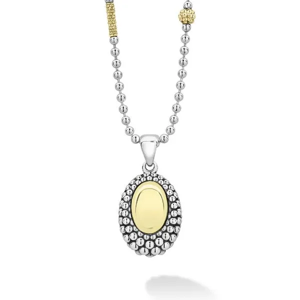 Two Tone Smooth Dome Necklace thumb image 1
