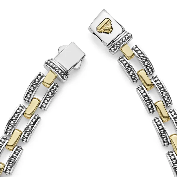 Gold Caviar Link Necklace thumb image 2