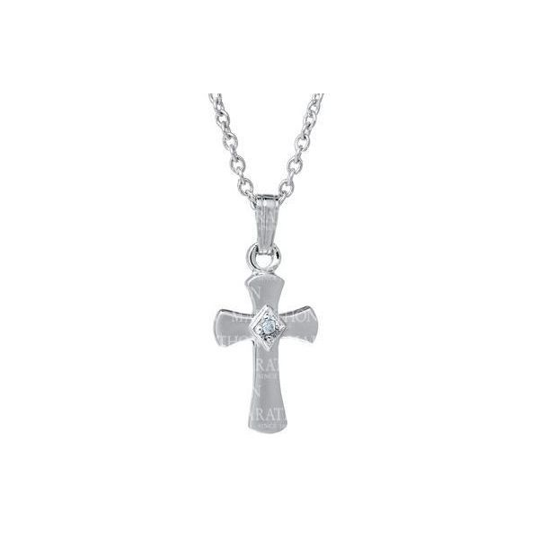 Sterling Silver Children's Cross with Chain Baxter's Fine Jewelry Warwick, RI