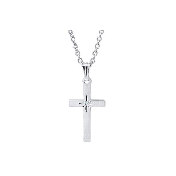 Children's Diamond Cross with Chain Baxter's Fine Jewelry Warwick, RI