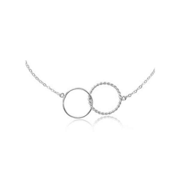 Sterling Silver Interlocking Circle Necklace Baxter's Fine Jewelry Warwick, RI