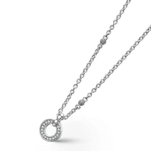 Diamond Circle Pendant Image 2 Baxter's Fine Jewelry Warwick, RI