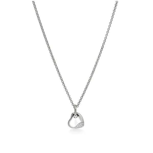 Small Pebble Heart Necklace Baxter's Fine Jewelry Warwick, RI
