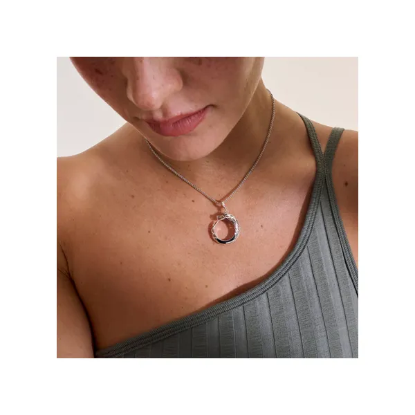 Naga Pendant Necklace, Sterling Silver
