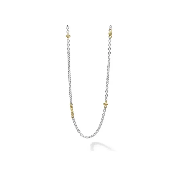 Two-Tone Caviar Chain Necklace thumb image 1